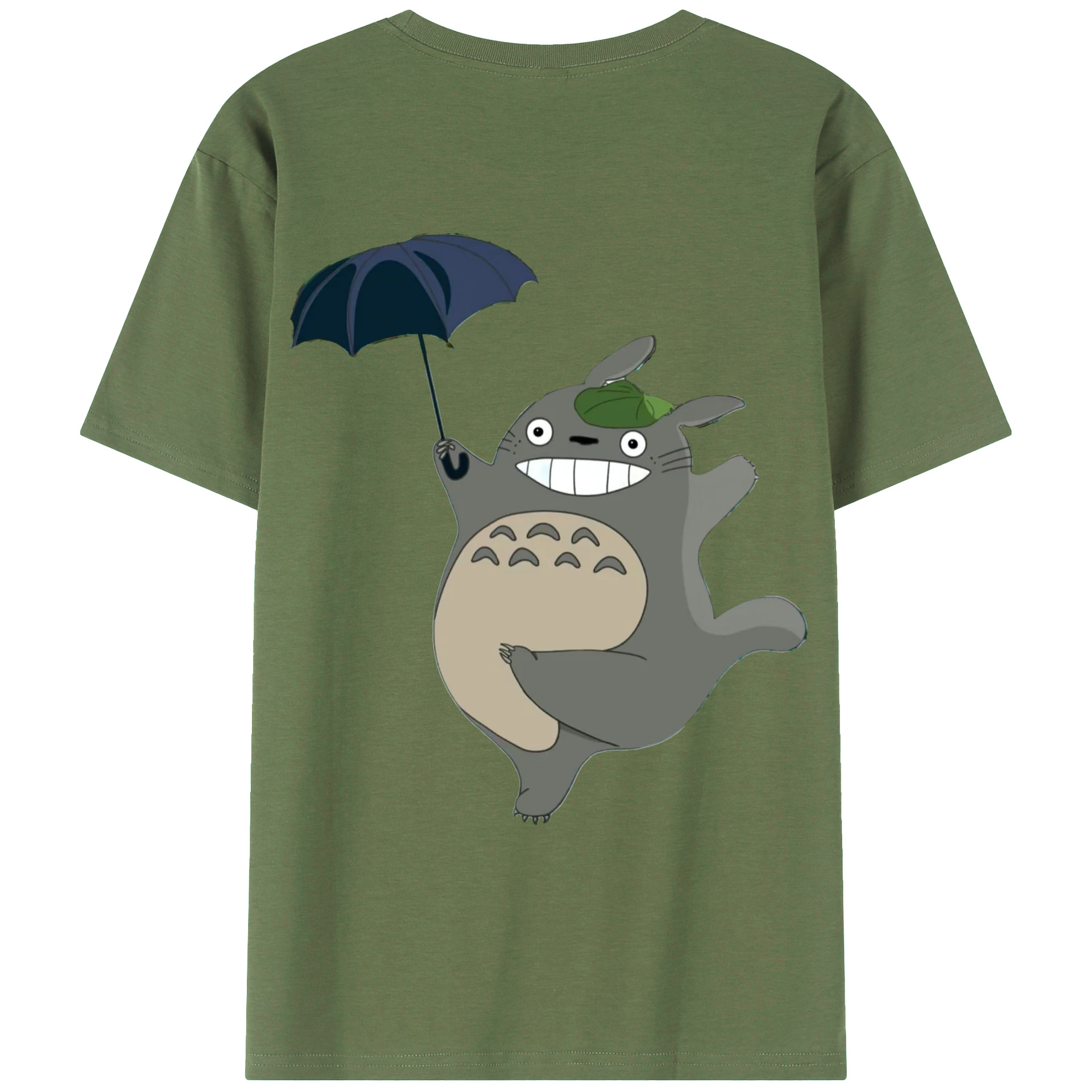 （画像用） となりのトトロ 草壁メイ 草壁サツキ My Neighbor Totoro Satsuki Kusakabe Mei Kusakabe 綿100％ メンズ半袖Tシャツ（バックプリント） 通気性